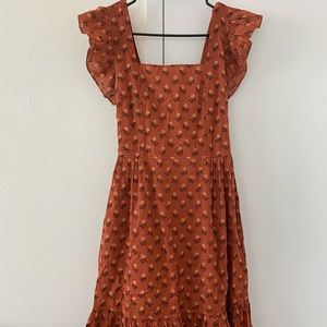 madewell open back dress sz xs